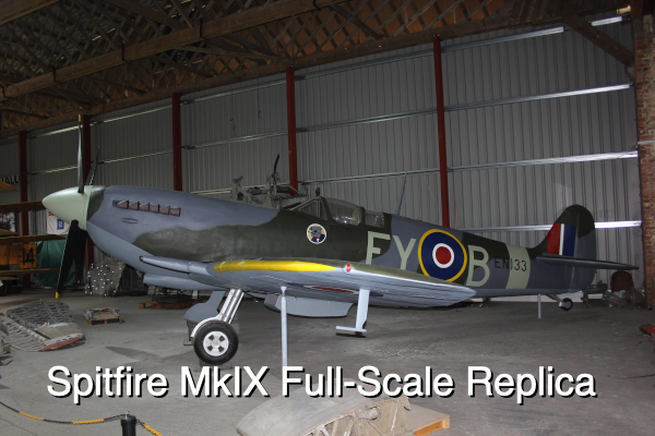 Full scale model of Spitfire Mk IX